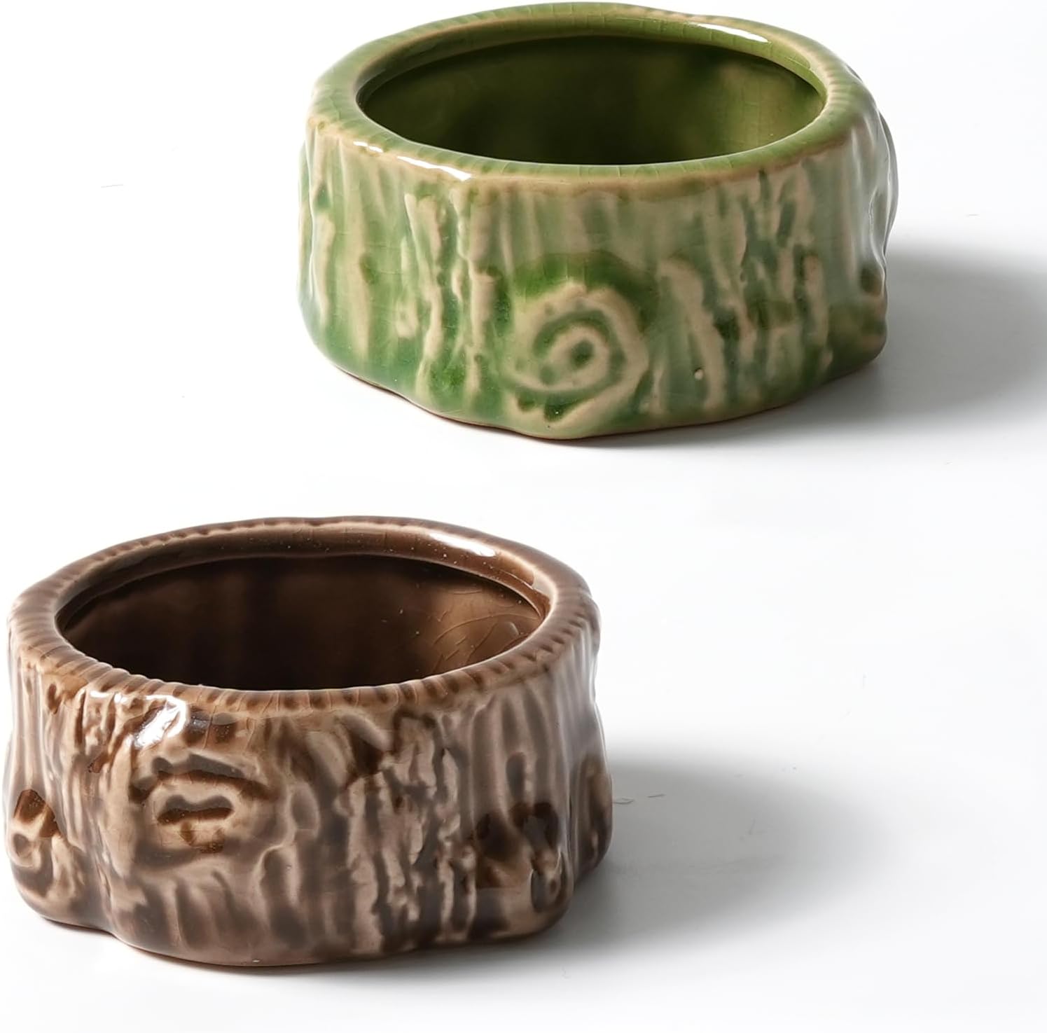 Hamster Food Bowl, 2 Packs Ceramic Tree Hamster